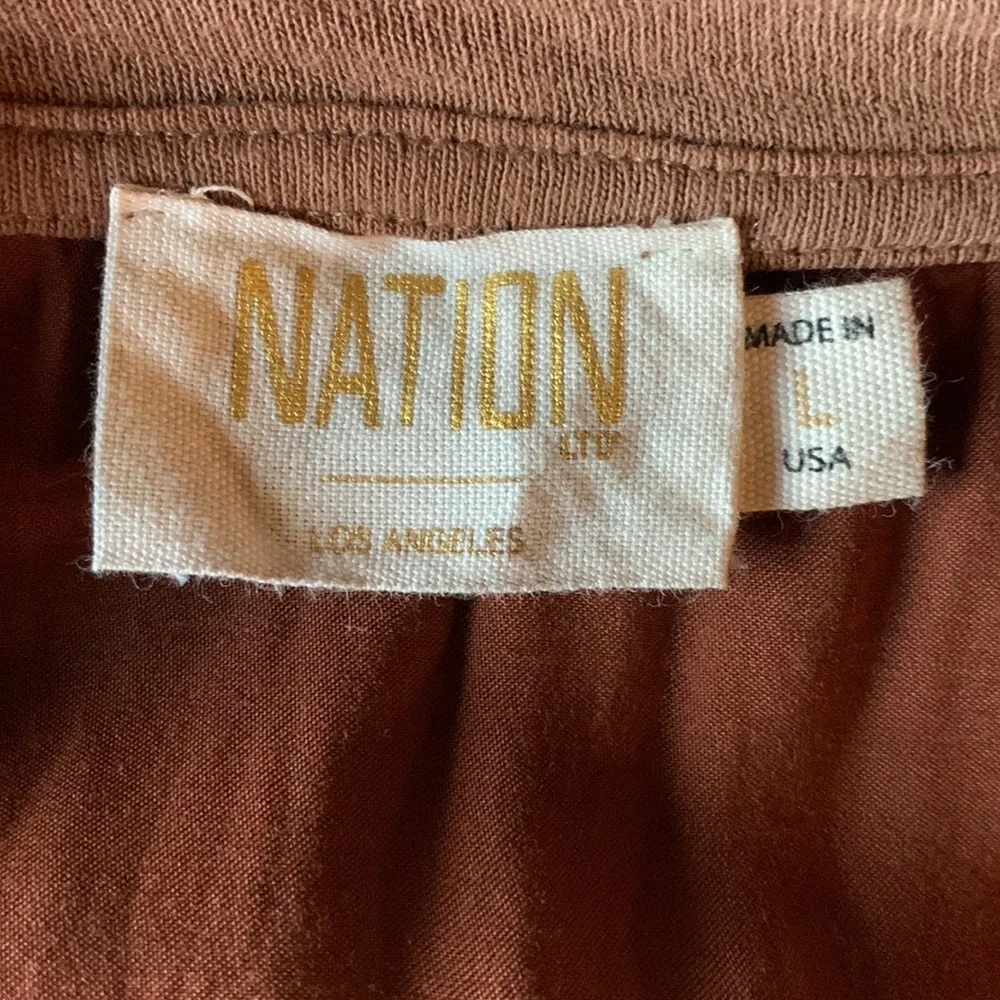 Nation LTD Brown Short Sleeve Tee - Picture 3 of 14